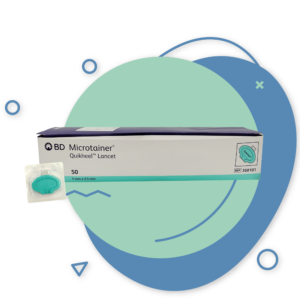 LANCET QUIKHEEL TEAL 1.0MMX2.5MM