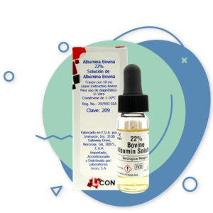 ALBUMINA BOVINA 22% POLIMERIZADA FCO. 10 MCA. IMMUCOR